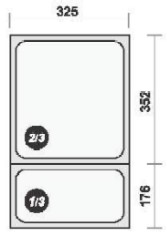 GN 2/3 -  20 TP 1,5 l